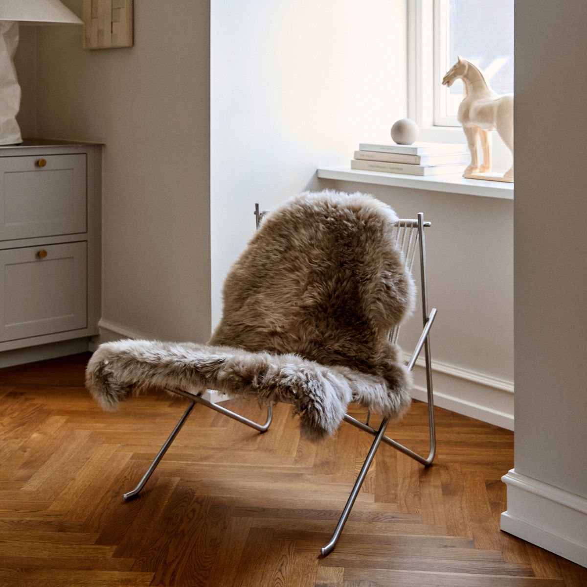 Fårskinn Premium | Lång lugg | 90x60 cm Mörk Lila