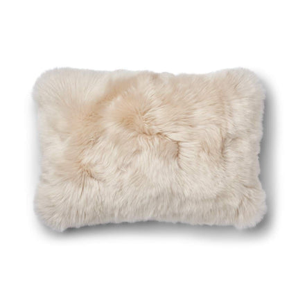 Checked Collection | Ullkudde | Lång lugg | 52x52 cm | 34x52 cm Sand-Beige / Beige 