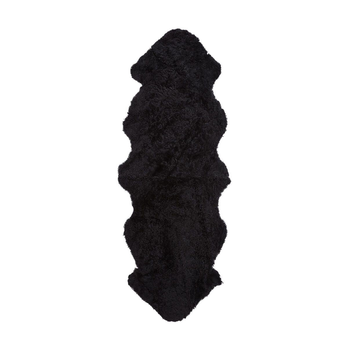 Fårskinn Premium | Kort lugg | 180x60 cm Svart