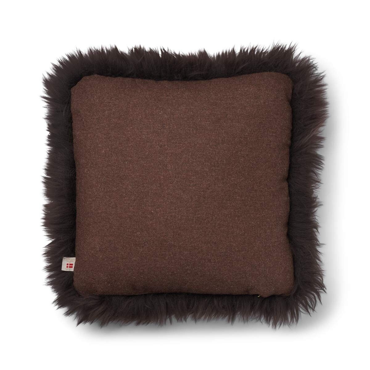 Classic Collection | Ullkudde | Lång lugg | 52x52 cm | 34x52 cm Brun / Choklad