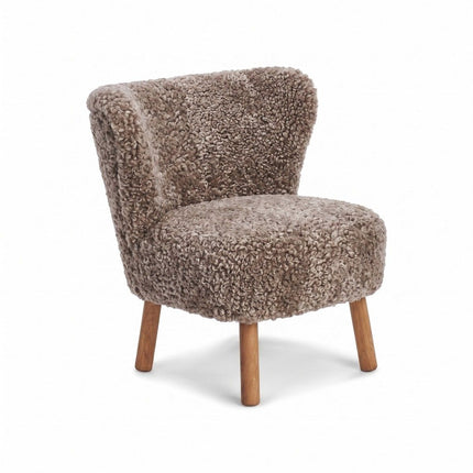 Emily Lounge Chair | Kort lugg Cappuccino