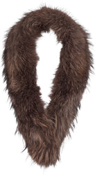 Klara Deluxe pälskrage Gråbrun