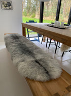 Fårskinn | Kort lugg | 180 cm Naturleg Grå