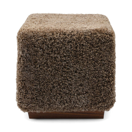 Fotpall/Sittpuff Benjamin | Polstrad Ljusbrun