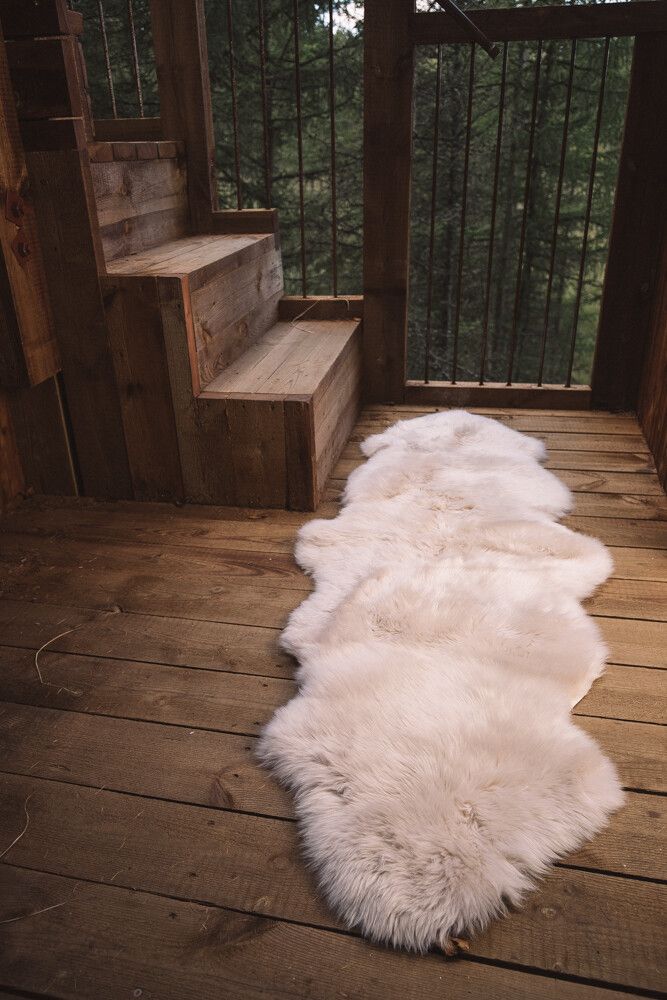Merino Fårskinn | Lång lugg | 160x60 cm Beige