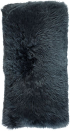 Fårskinnskudde | Lång lugg | 28x56 cm Navy