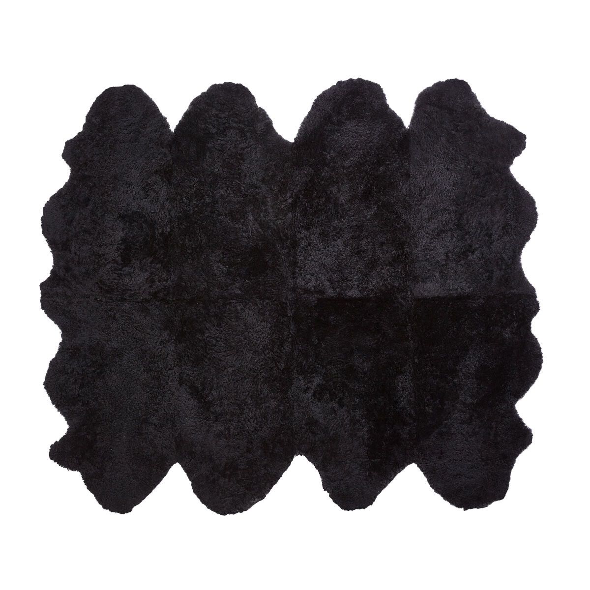 Fårskinn Premium | Kort lugg | 180x214 cm Svart