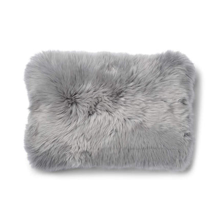 Long-Wool Sheepskin Cushion | 34x52 cm Sten/Ljusgrå