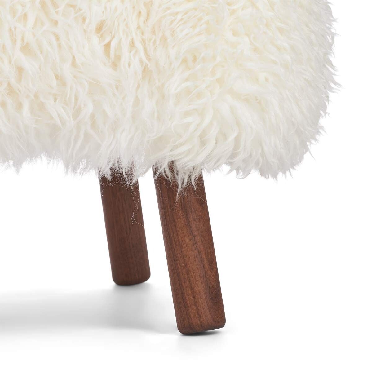 Emil Lounge Chair | Lång lugg Vit