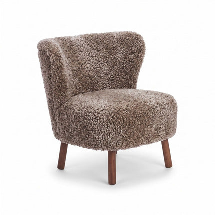 Emil Lounge Chair | Kort lugg Cappuccino
