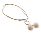 Nicki Halsband | Minkhår | Tofsar