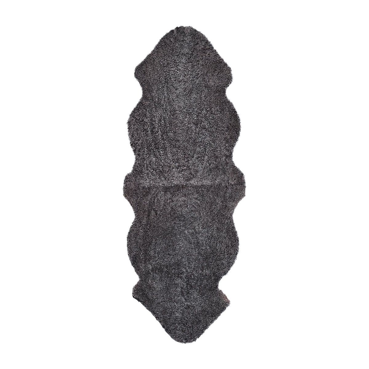 Fårskinn Premium | Kort lugg | 180x60 cm Koksgrå