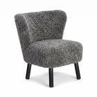 Emily Lounge Chair | Kort lugg Grå