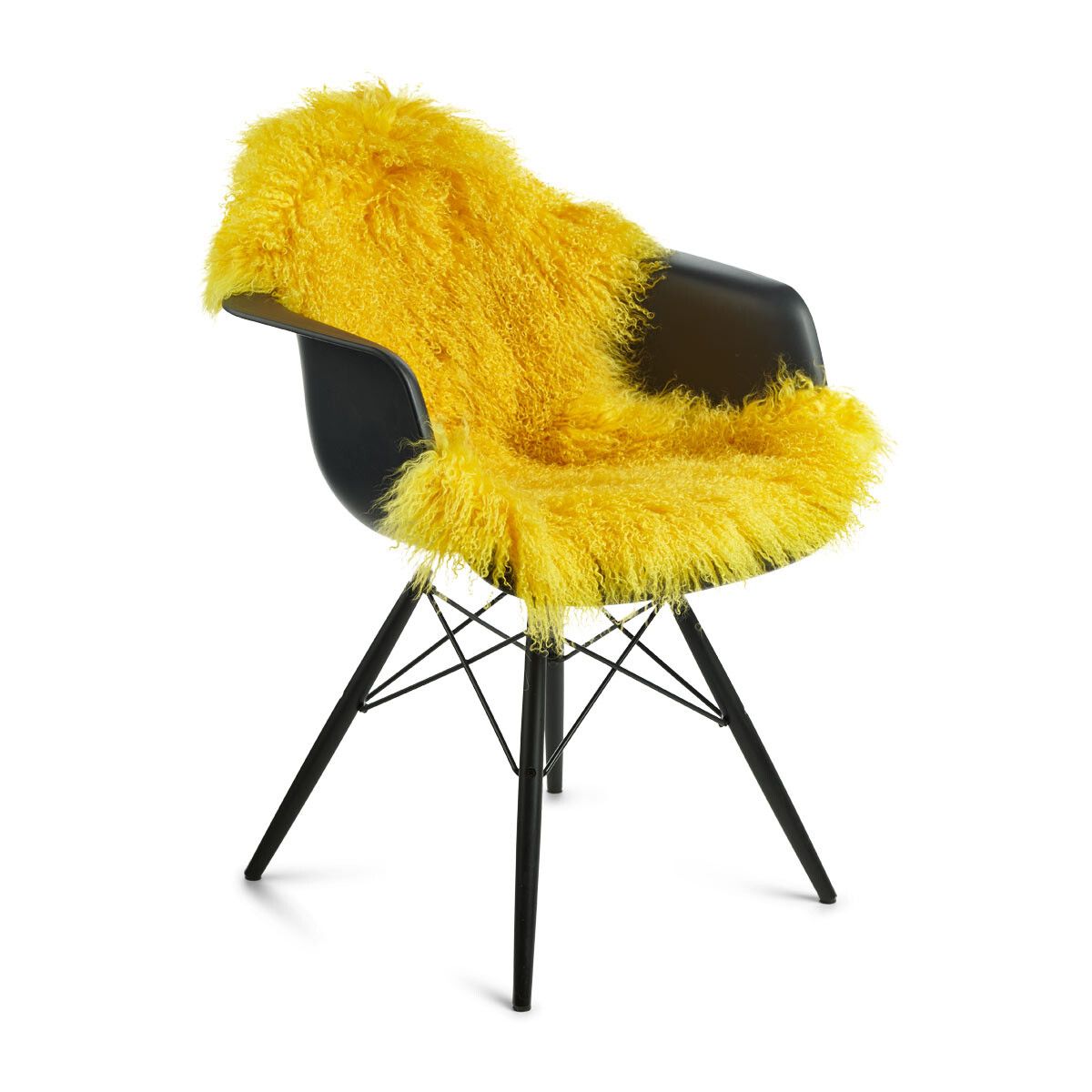 Fårskinn Premium | Lång lugg | 85x50 cm Citron