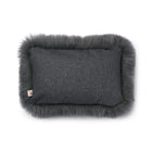 Classic Collection | Ullkudde | Lång lugg | 52x52 cm | 34x52 cm Mörkgrå / Stålgrå