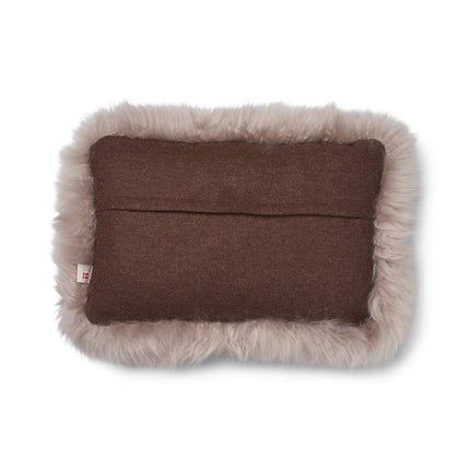 Wool Cushion | LW trim  | 34x52 cm Brun/Dove