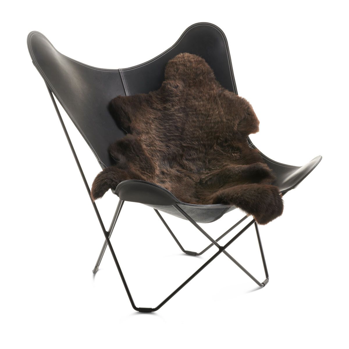 Fårskinn Premium | Ekologiskt | 120x60 cm Naturlig Brun