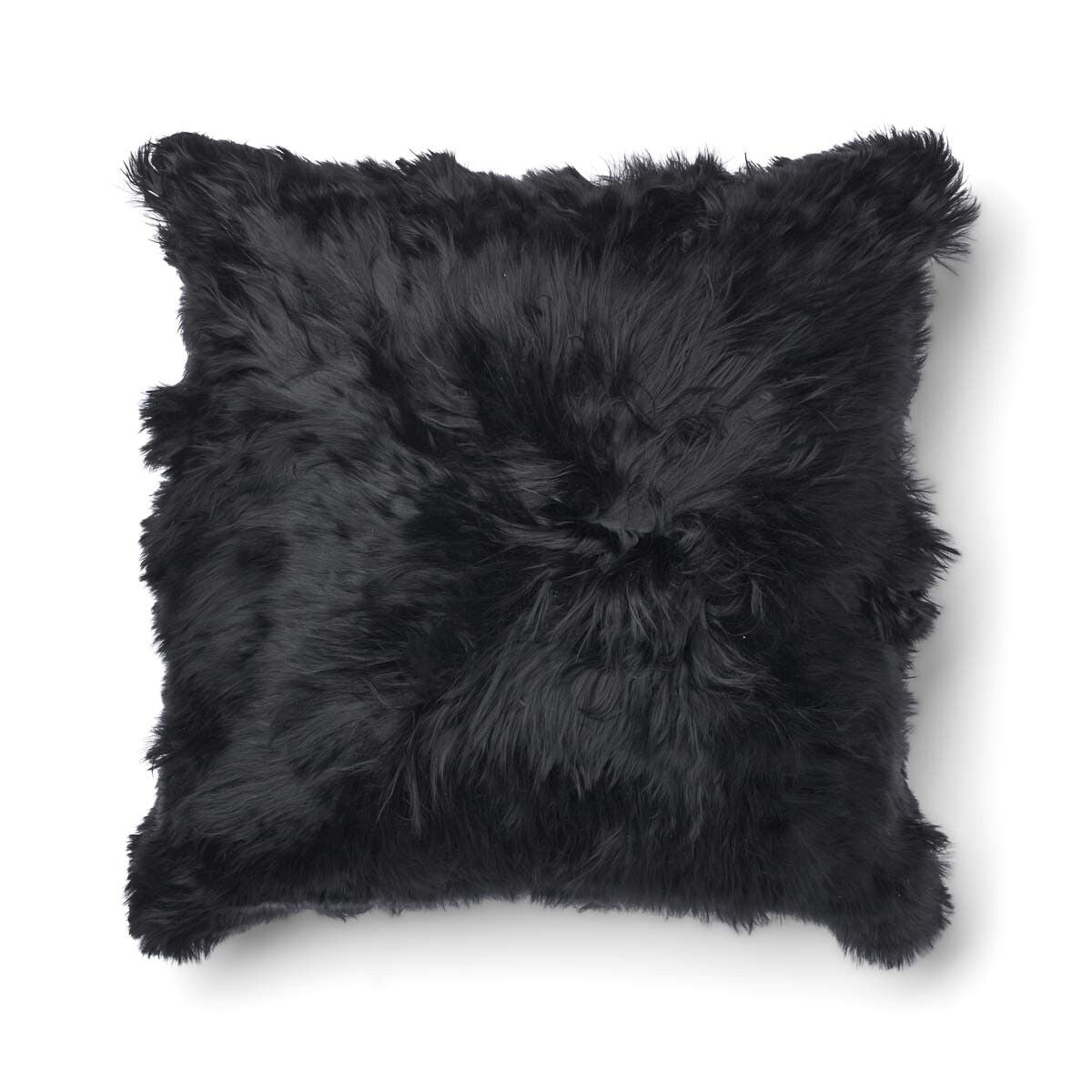 Maxi Float kudde | Alpackaull | 90x90 cm Svart