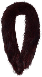 Klara Deluxe pälskrage Bordeaux