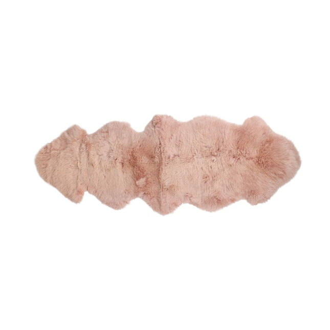 Merino fårskinn | Lång lugg | Nya Zeeland | 170x60 cm Rosa