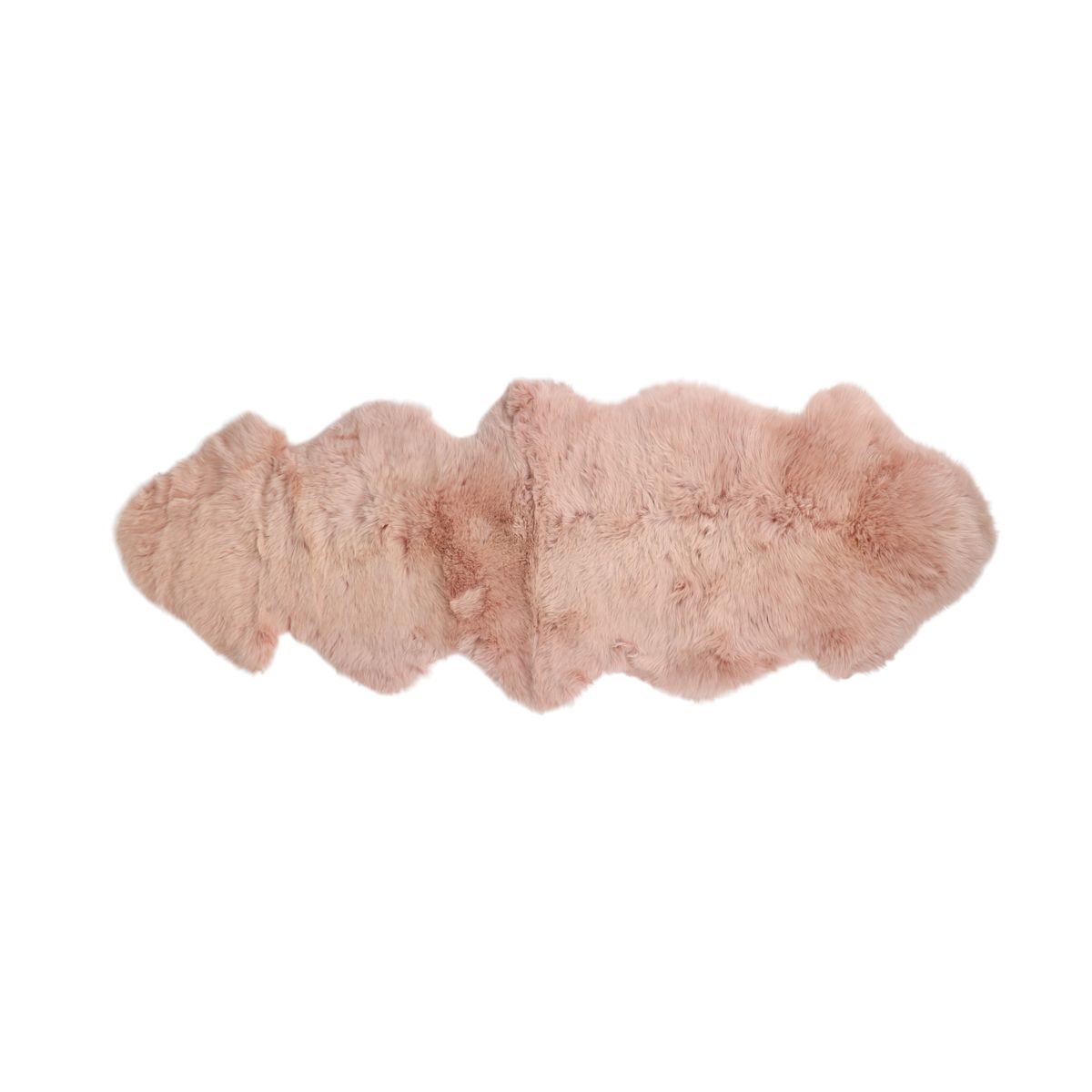 Merino fårskinn | Lång lugg | Nya Zeeland | 170x60 cm Rosa