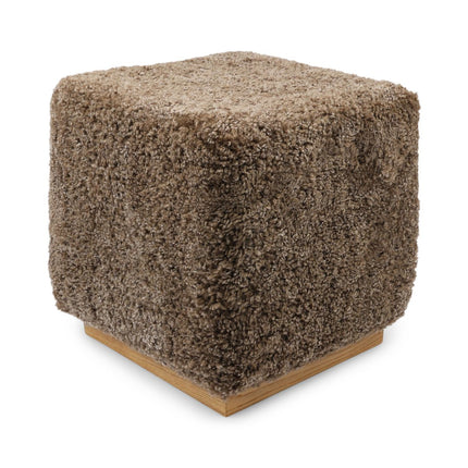 Fotpall/Sittpuff Benjamin | Polstrad Ljusbrun