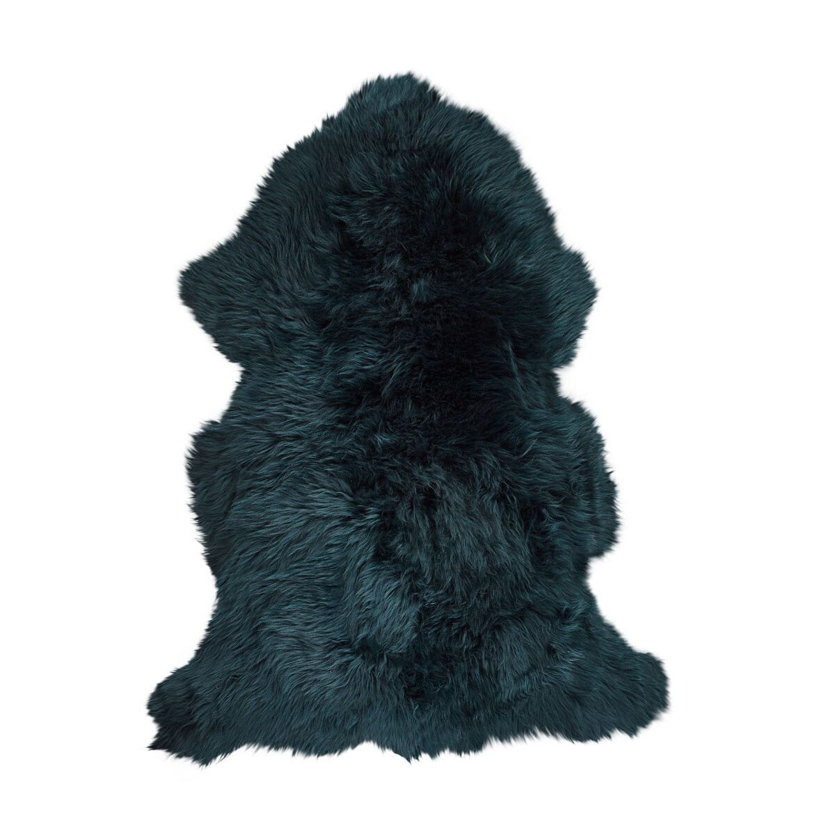 Fårskinn Premium | Lång lugg | 115x60 cm Blågrön