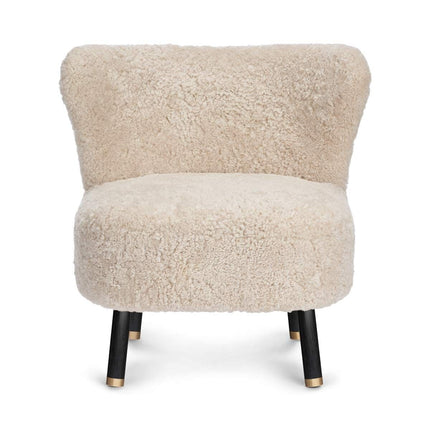 Emil Lounge Chair | Kort lugg Beige