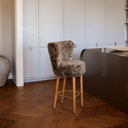 Emilia Barstol | Kort lugg | 57x47x106 cm Koksgrå