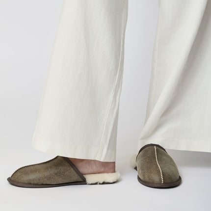 Fårskinnstofflor | Herr Svart