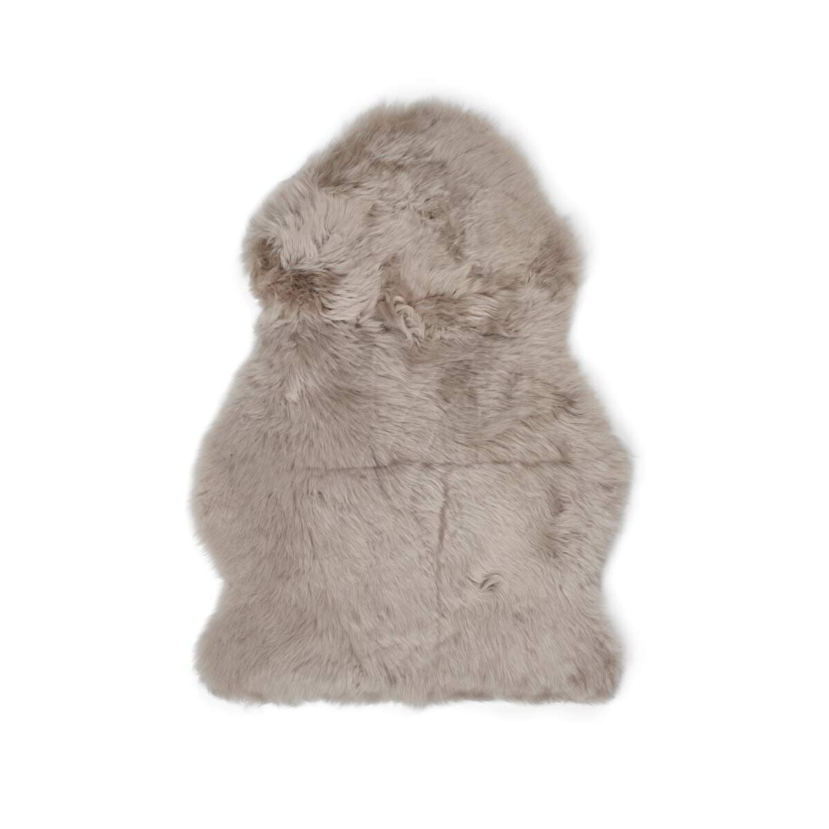 Mini Merino fårskinn | Lång lugg | Nya Zeeland | 65x45 cm Mörk beige