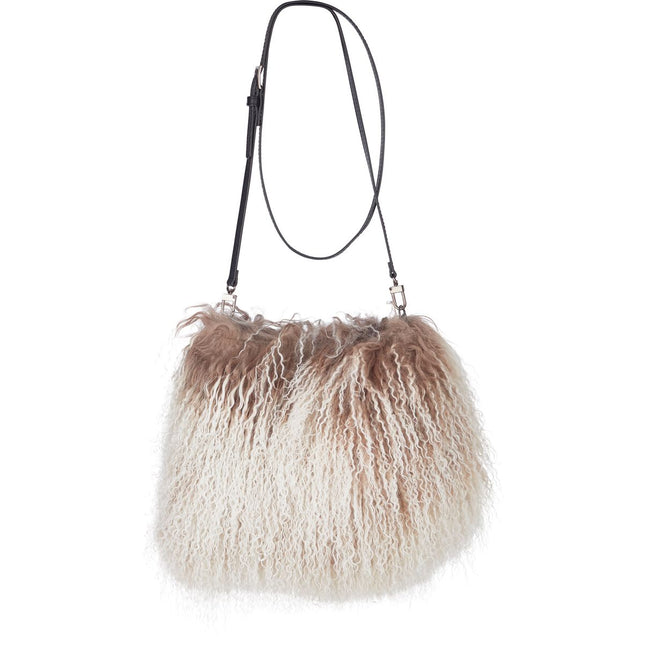 Jasmin muffväska | Tibetanskt fårskinn 