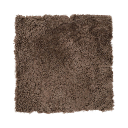 Stolsdyna | Kort lugg | Nya Zeeland | 40x40 cm Gråbrun