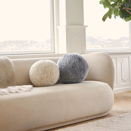 Angelite kudde | Kort lugg | Nya Zeeland | Ø25/30/35 cm Svart