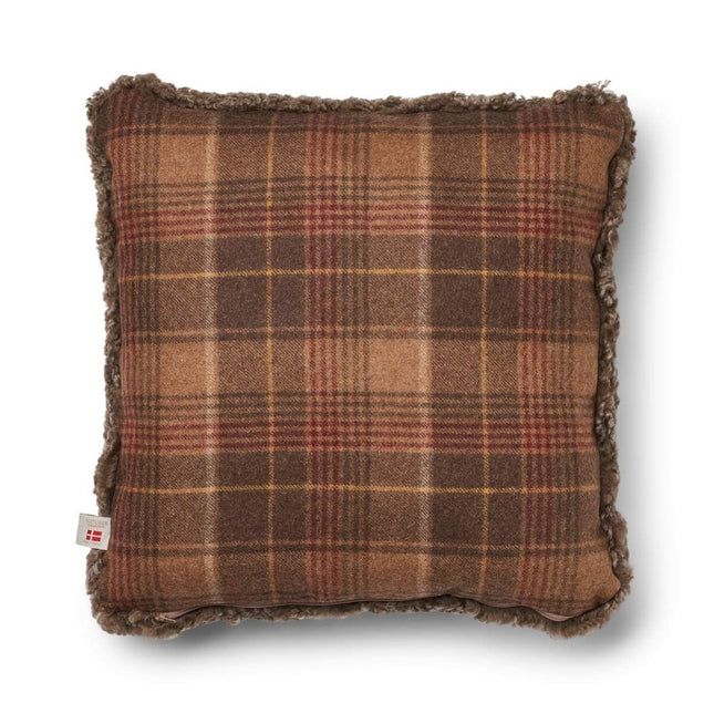 Checked Collection | Ullkudde | Kort lugg | 52x52 cm
