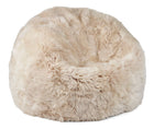 Saccosäck | Fårskinn | Lång lugg | 73x74 cm | 92x93 cm Beige