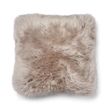 Long-Wool Sheepskin Cushion | 52x52 cm Brun/Dove