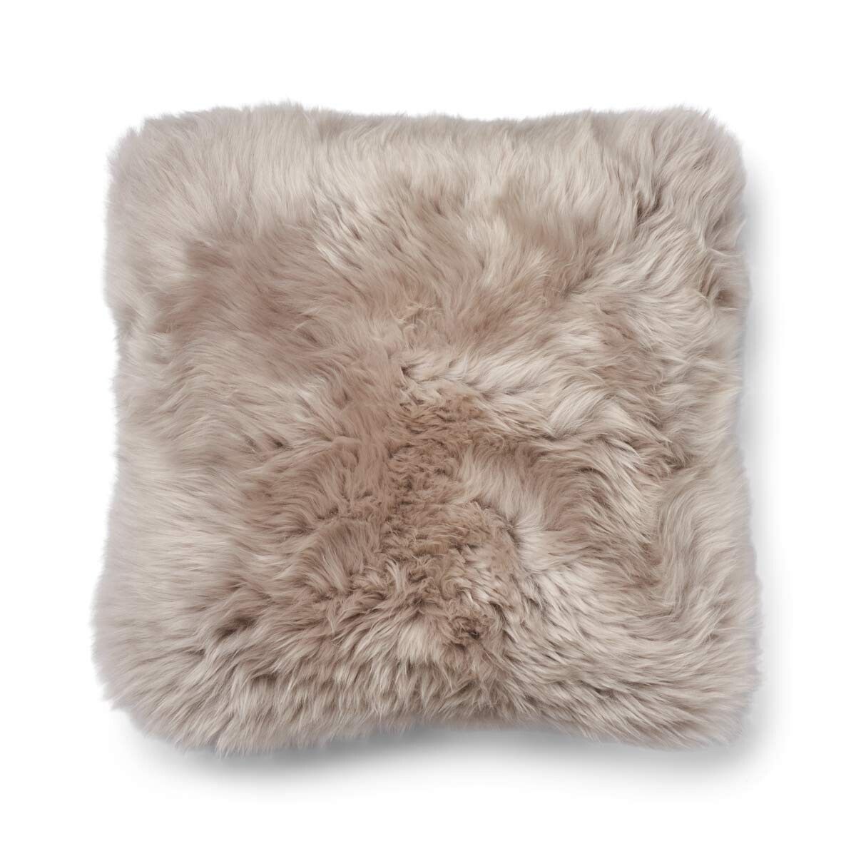 Classic Collection | Ullkudde | Lång lugg | 52x52 cm | 34x52 cm Brun / Dove