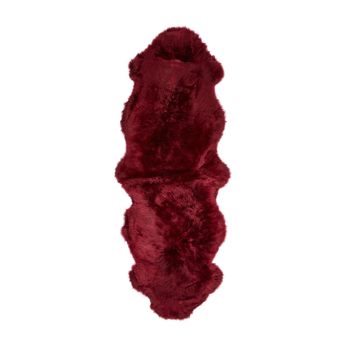 Fårskinn Premium | Lång lugg | 180x60 cm Bordeaux