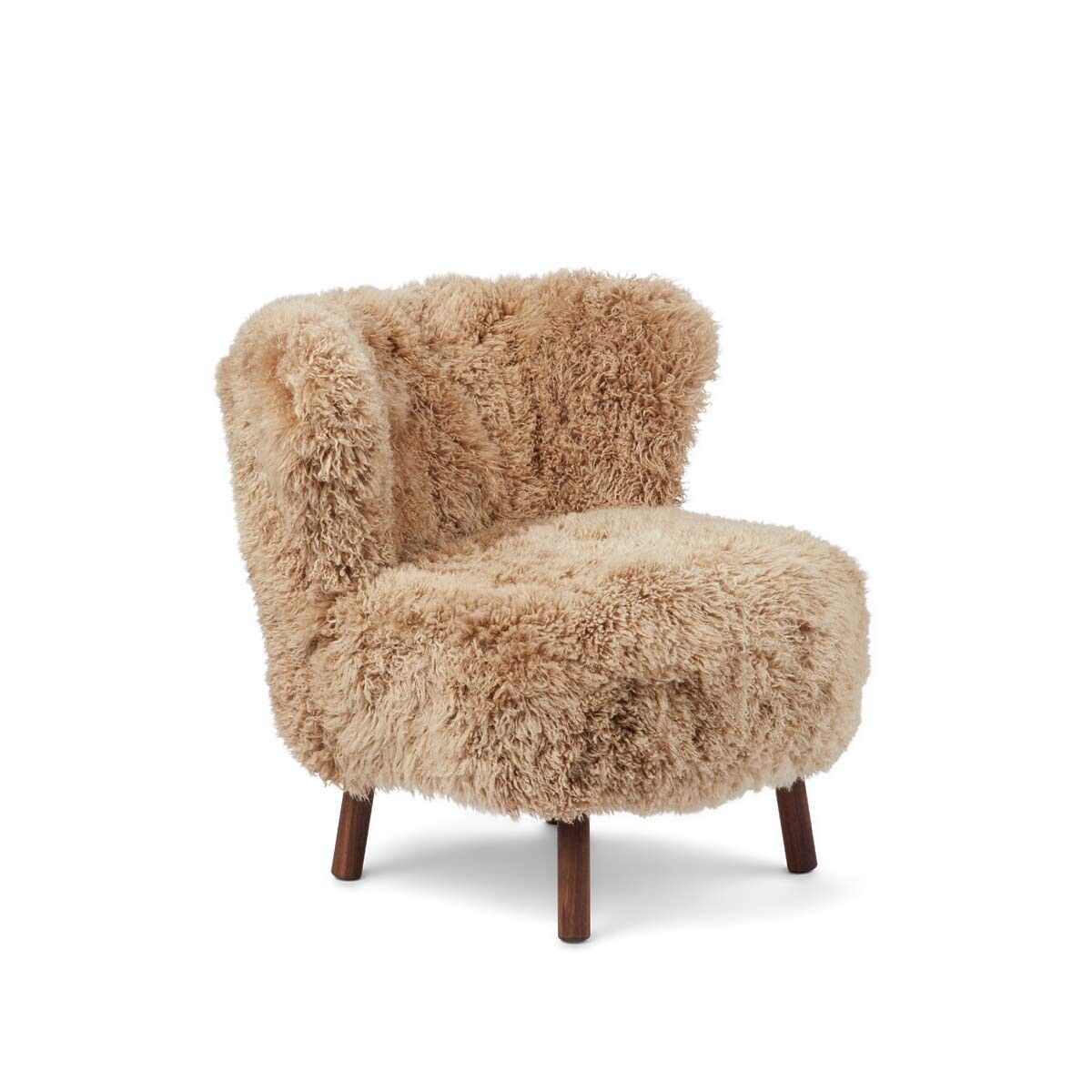 Emil Lounge Chair | Lång lugg Honung