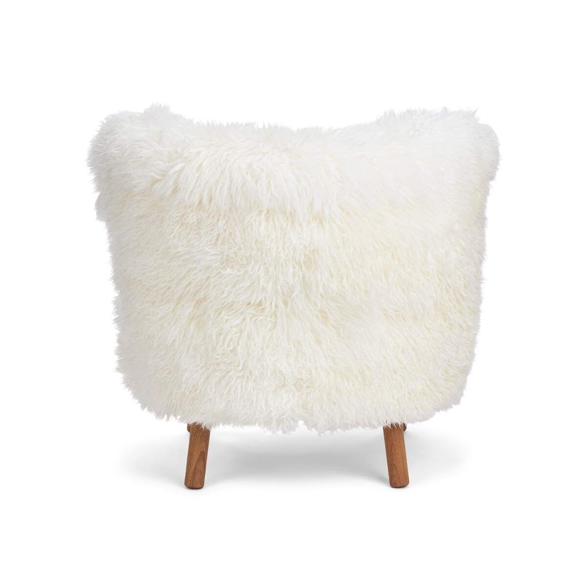 Emil Lounge Chair | Lång lugg Vit