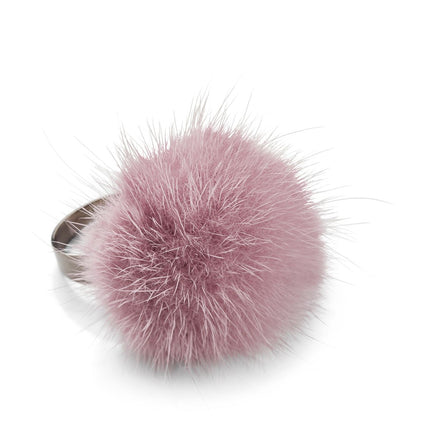 Pom Pom Ring Ljus Lila