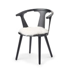 Stolsdyna | Fårskinn | Lång lugg | D38 cm Vit