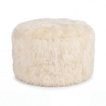 Skandi Footrest | Lång lugg Fårskinn | Nya Zeeland Beige