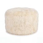 Skandi Footrest | Lång lugg Fårskinn | Nya Zeeland Beige
