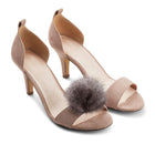 Shoes Pom Pom Clip | Mink | 5 cm (2 pcs. set) Mörk Grå