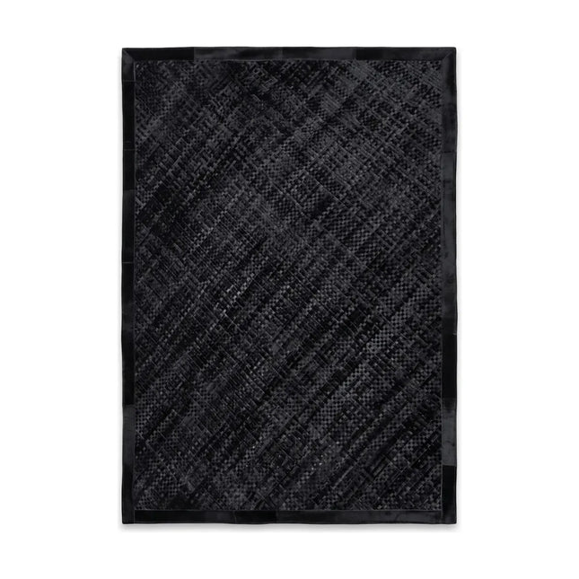 Svart kohudsmatta i design | Brasilien | 200x300 cm | 170x240 cm
