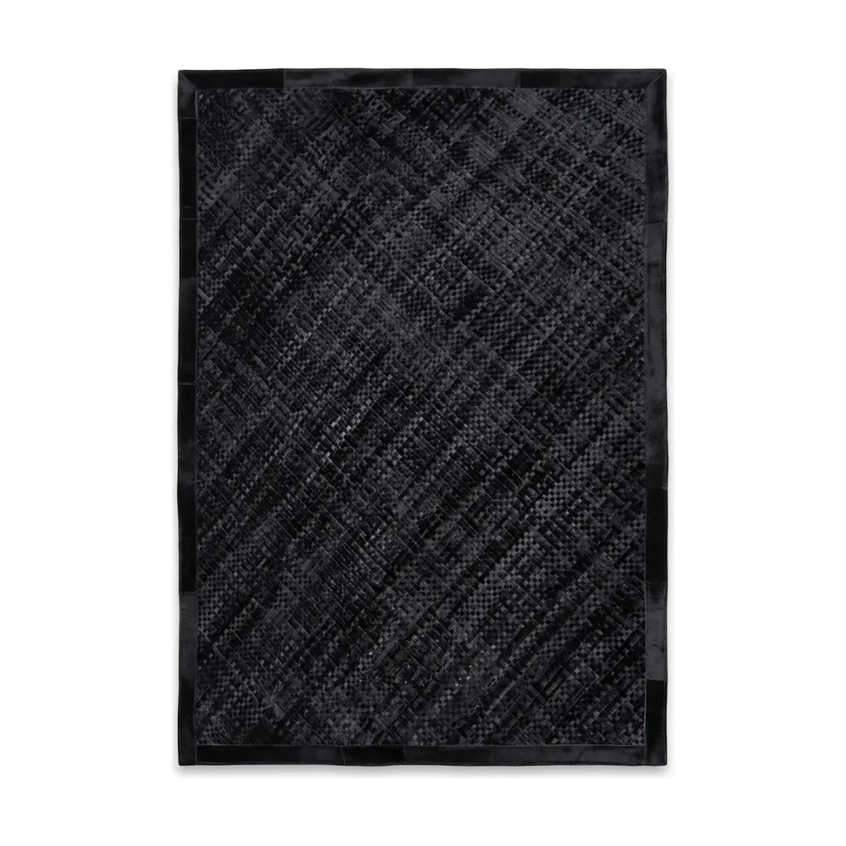 Svart kohudsmatta i design | Brasilien | 200x300 cm | 170x240 cm