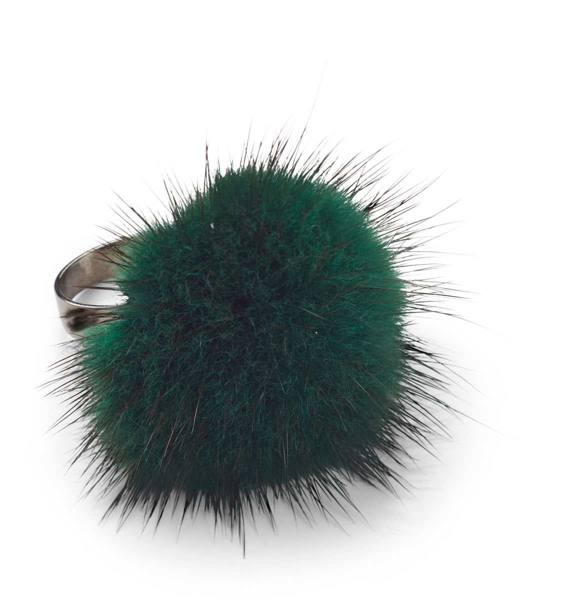 Pompon ring Grön