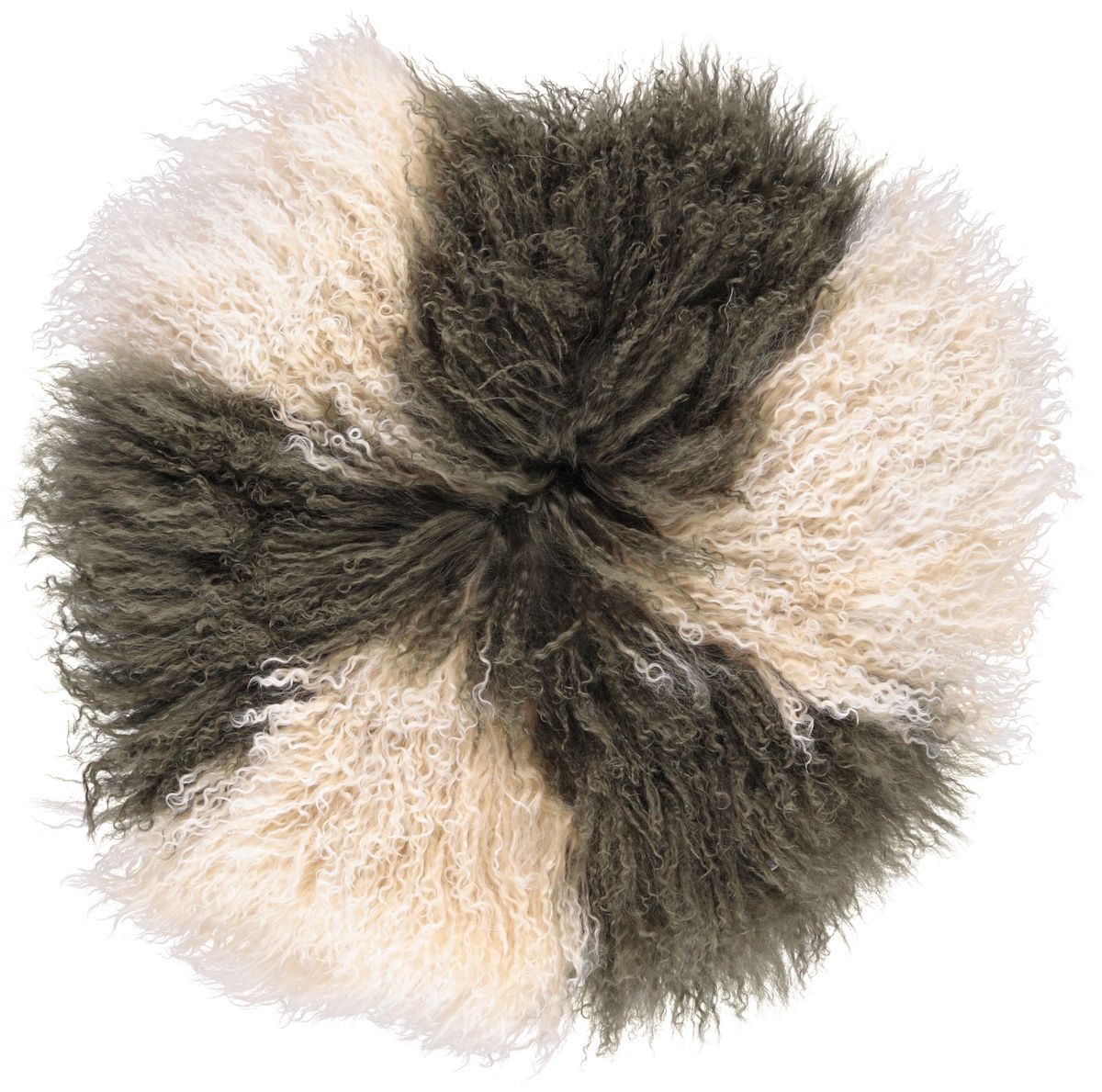 Fårskinnskudde | Lockig | Tibet | Ø38/45/62 cm